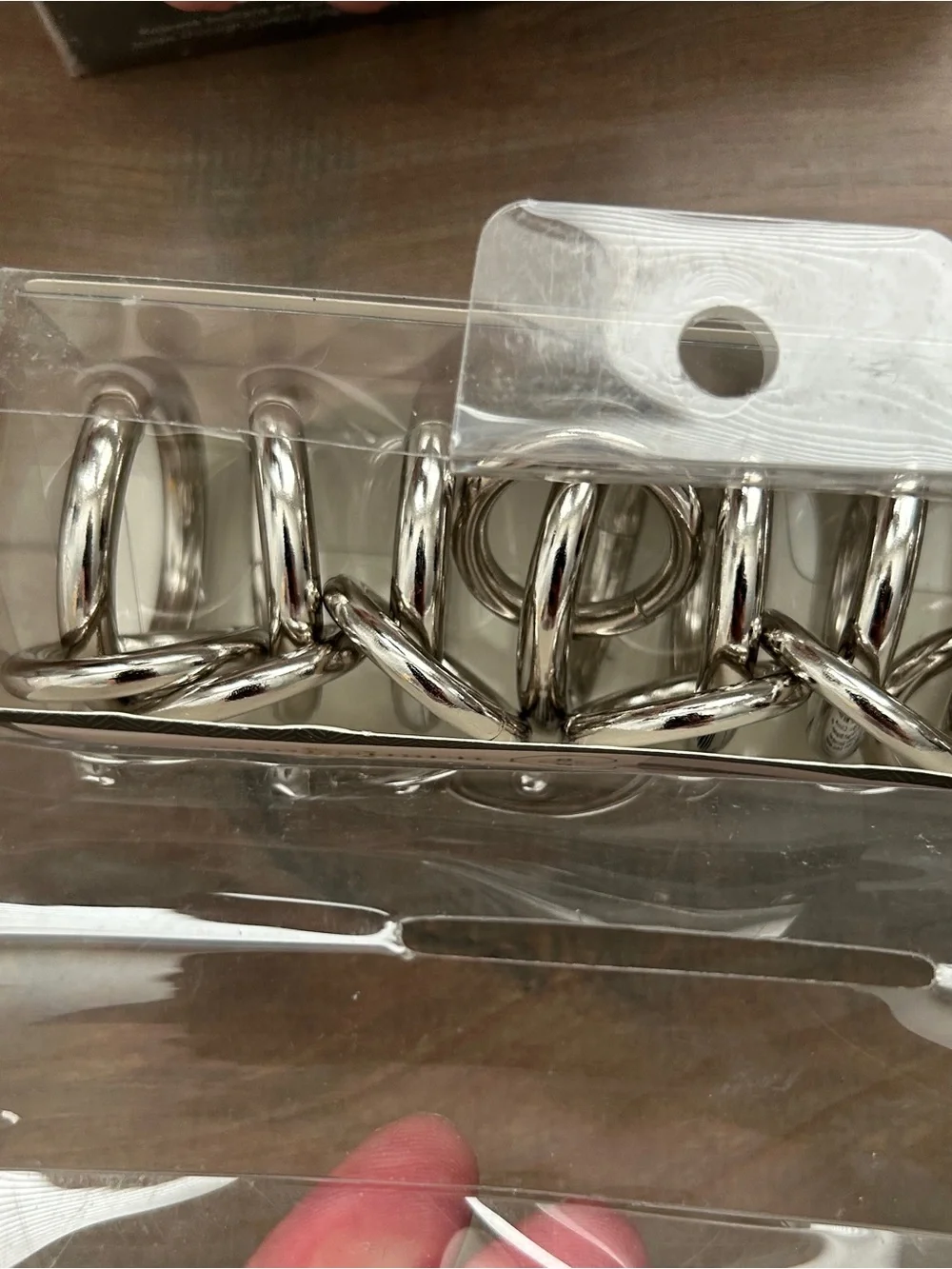 NWT Threshold Brushed Nickel Round Curtain Rings (2 Packs, 8 Each)